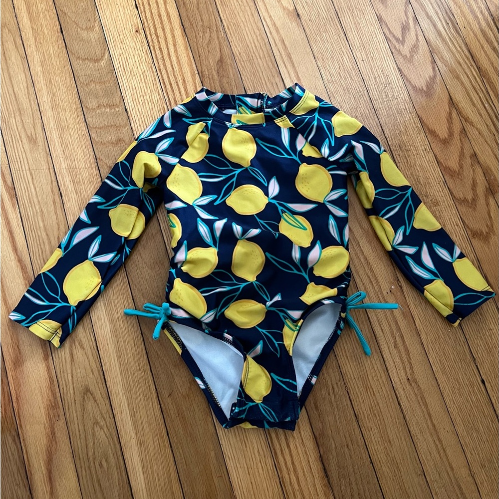 Cat and Jack lemon one piece size 2T